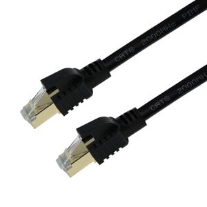 CAT8 Shielded Ethernet Cable S/FTP 40Gbps Gold RJ45