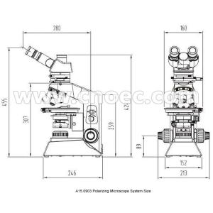 Infinity Binocular / Trinocular 40x - 400x Polarized Light Microscope with