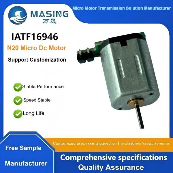 12v 20000rpm Micro Brushed Motor D-Cut Shaft With PCB Curved Needle Motor For