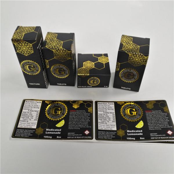 Child Proof Gift Box Packaging Colored Printed Folding Paper E Cigarette Smoke Oil Bottle