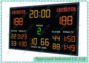 China LED Hockey Scoreboard , Handball Electronic Scoreboard With Wireless RF Console on sale