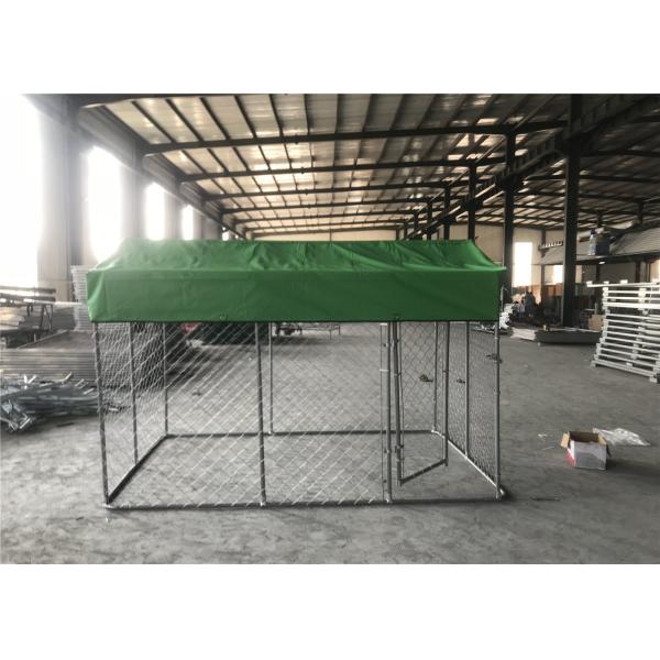 chain link dog kennel 4' height x 10' width x 10' length OD32mm tube wall thick