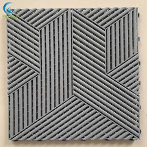 Easy Install 15.75 X 15.75 Inches Interlocking Garage Floor Tiles Gray