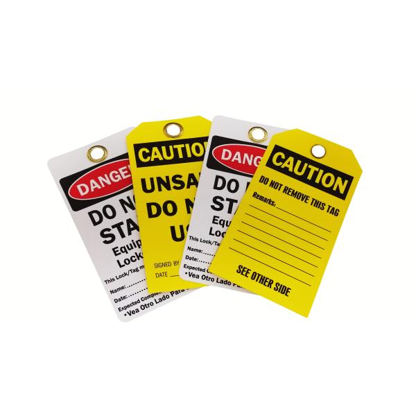 Custom Design Plastic Safety Tag for High Performance Solutions