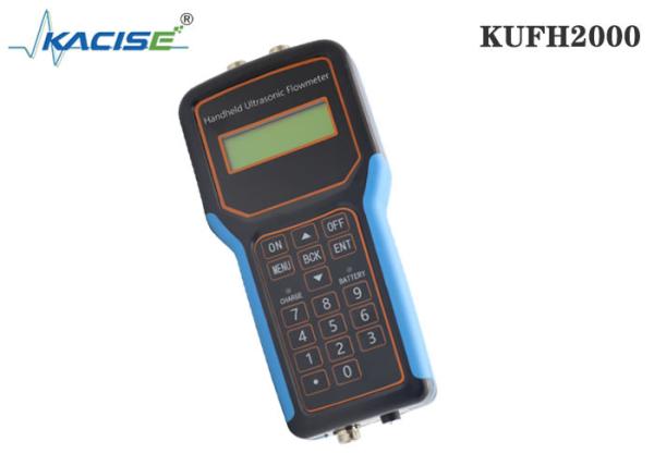 Quality KUFH2000B Handheld Ultrasonic Flow Meter / Transducer With SD Card Function for sale