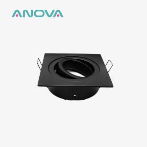 Square Tilted Downlight Frame Glare Reduction MR16 Downlight Housing