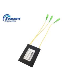 1X2 2.00mm PLC Splitter Module , Abs Plastic Splitter Good Channel Uniformity