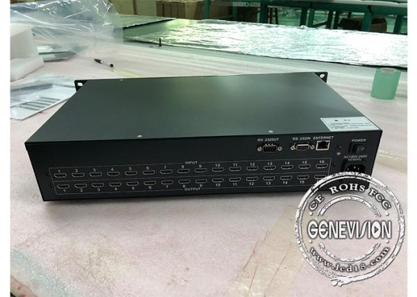 Quality LCD Video Wall Splicing Screen HD Media Player Box with 1 , 16 input and 16 output for sale