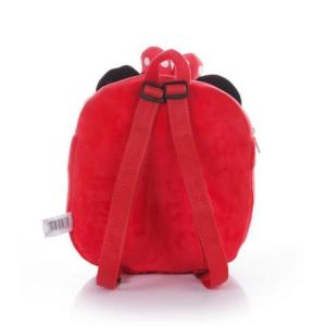 12 Inch Red Mickey Mouse Backpack For Toddler With Soft Plush Fabric Size