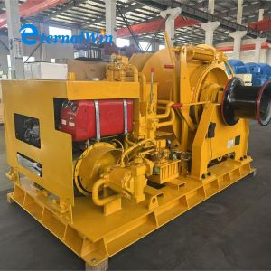 Marine Hydraulic Winch with Drum Length 400-1000mm Speed Ratio 8-20 and Line
