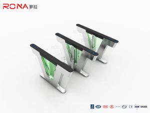 China Organic Glass Access Control Barriers Swing Gate AC220V With Multi Passing Modes on sale