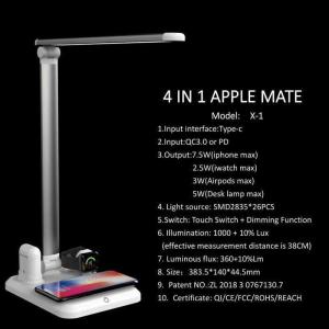 2020 Wholesale The Best New High Quality 4 in 1 LED Table Lamp Light Qi Wireless