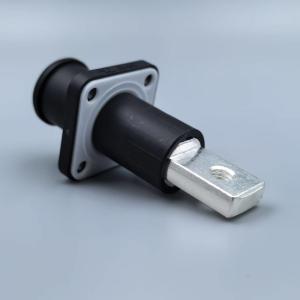 Black Waterproof Sockets UL TUV Energy Storage Power Connector 250A Threaded