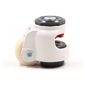 White Aging Resistance Retractable Leveling Casters wheels 42mm 120KG