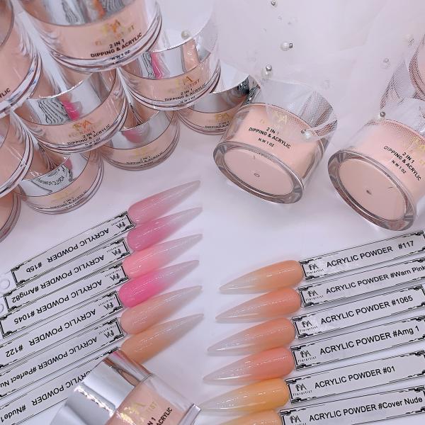 12Jar/Set Nude Pink Acrylic Powder 30G/Jar Nails Extended Acryl Carving Powder Pigment Nail Acrylic Powder With Monomer