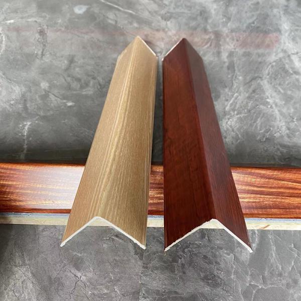 Wall Decorative Material Rectangle Fireproof SPC Skirting Board Glue Installation