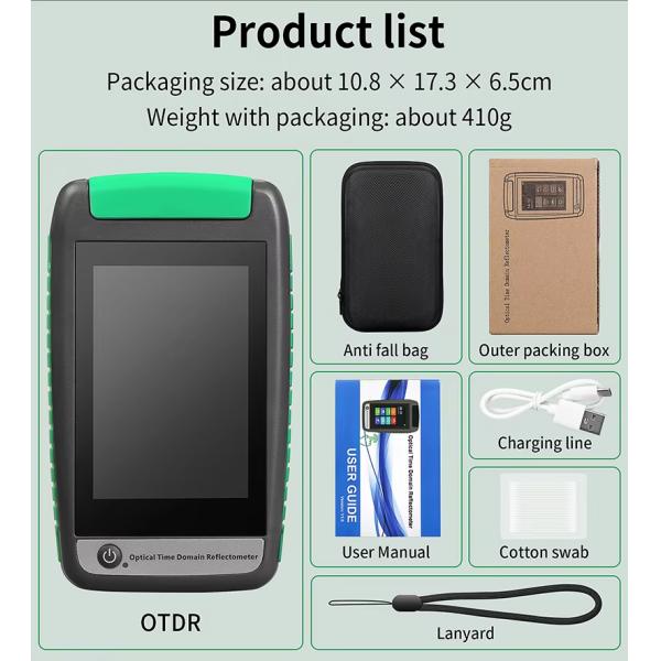 FONGKO Mini OTDR Tester 1310nm 1550nm 1610nm 1625nm 1650nm Handheld Optical Time Domain Reflectometer Fiber Optic Equipment