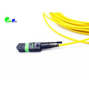 1m Elite MTP Female To MTP Female Trunk Cable SM Cable Yellow LSZH Type B Fiber