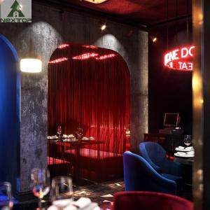 Customization Pub Table Chairs Combination Metal Leisure Drinks Table Fabric