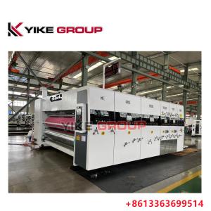 Automatic Lead Edge Flexo 4 Color Printer Slotter Diecutter Machine ISO CE
