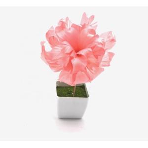 Father's Day Occasion 10*20 cm Stripped Goose Feather Flower Mount with Wire