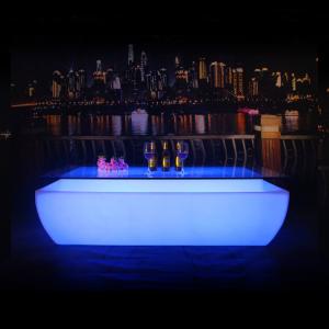 Color Changing Rechargeable plastic LED light up bar table