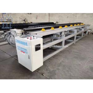Servo Motor Control With PLC Gabion Box Edge Wrapping Machine For Double Twist