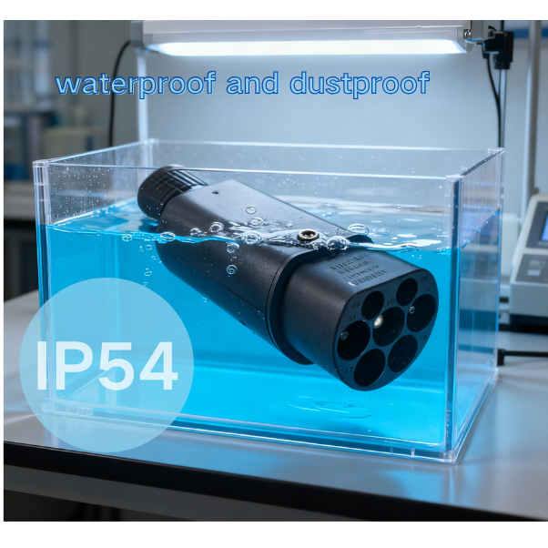 EVSE Adaptor 150A 1000V Electric Vehicle Car EV Charger Connector IEC 62196 Socket Type 2 to TESLA DC EV Adapter