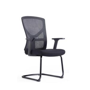 Gray Swivel Mesh Back Office Chair With Lumbar Support And Armrest