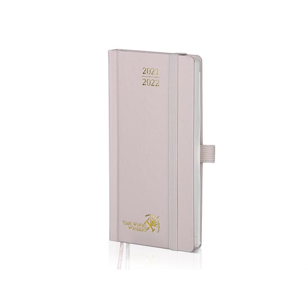 Quality Light Pink Wirebound Hardcover Academic Planner With Hourly Schedule for sale