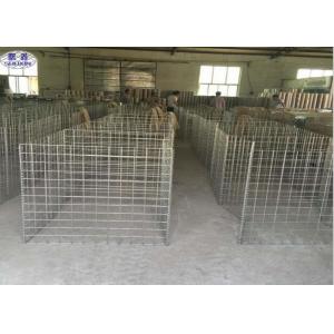 Galvanized Steel Welded Mesh Gabions , Wire Mesh Gabion Basket