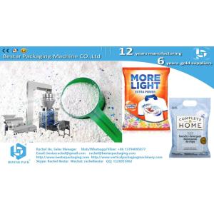 How to pack detergent powder 450g pouch with hanging hole