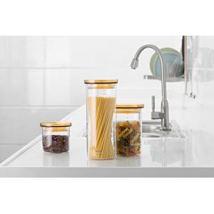 Household Large Glass Canisters Airtight Storage Jars With Lid ODM