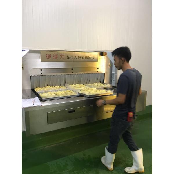 1500kg/H 1800kg/H Air Blast Iqf Tunnel Freezer Minus 150C