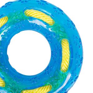 Rubber Materials Chew Tough Donut Puppy Teething Toys