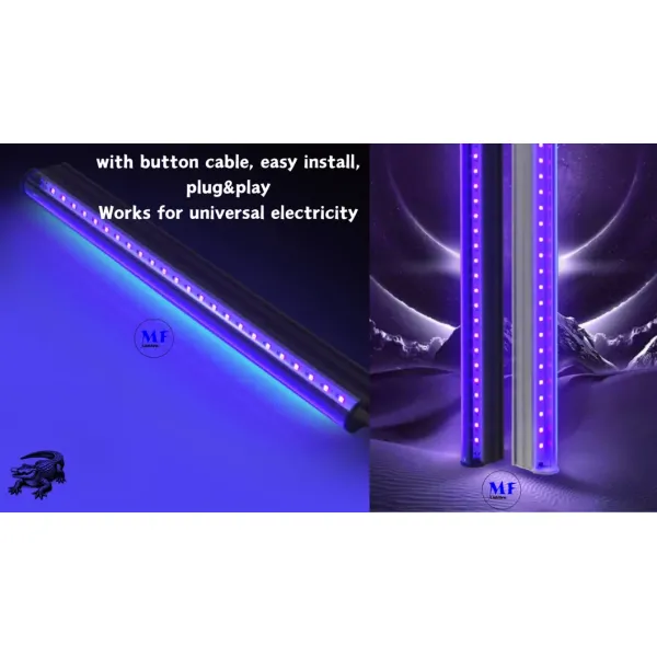 Factory Price High-Efficiency Multi-Function 25W Silvery UV Party Light UV Curing Light for Fluorescent Detection and Creative Lighting