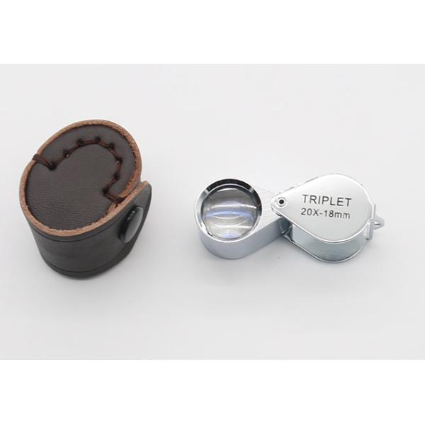 Small Pocket Jewelry Loupe with Triplet Lenses Magnification 20X
