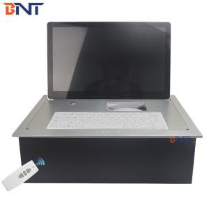 Keyboard Motorized Monitor Lift Aluminum Alloy Brushed With 19" FHD Screen