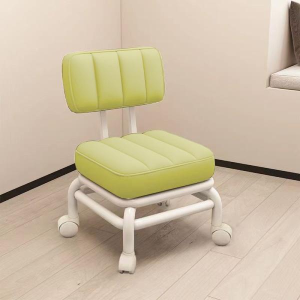 Quality Customizable Soft Padded Short Stool With Back Support 100kg Weighing Capacity for sale