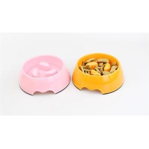 Plastic 190g Small Pet Feeder Bowl Pantone Cat Slow Feeder