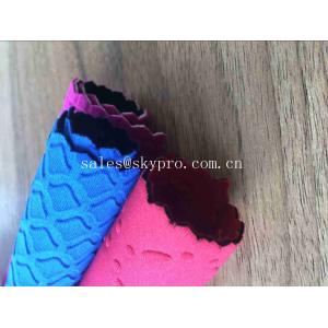Heat Resistant Blue Commercial Neoprene Fabric Roll 3mm Stability SBR Neoprene
