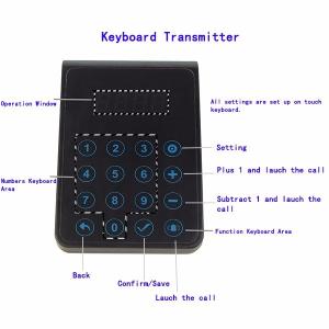 Newest wireless restaurant pager queue management calling system number display