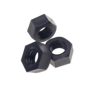 Black Nylon Hardware Nuts Bolts Metric M8 Standard Hex Nut Din 934 Standard