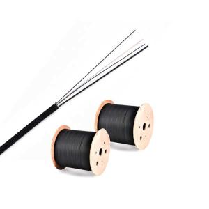 China Single Mode indoor Aerial FTTH Optical Fiber Cable GJXFH 1B 2km reel on sale