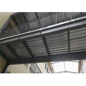 Floor Deck Light Steel Frame Construction Prefab Pedestrian Bridge Between Two