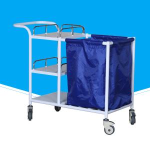 Adjustable Biomedical Waste Trolley , Noiseless Laundry Trolleys For Hospitals