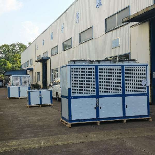 V Type Air Cooling Condenser Unit , Cold Storage Condenser With Nominal Heat Exchange