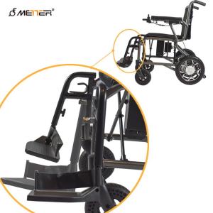 Lithium Battery Lightweight Foldable Wheelchair 125kg Load With Brushless