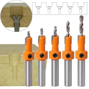 Wholesale 8 Shank Wood Countersink Router Drill Bit Woodworking Expanding Screw
