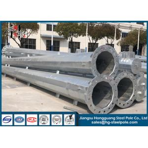 China HDG Steel Tubular Pole For Power Transmission And Distribution With Zinc Coating on sale